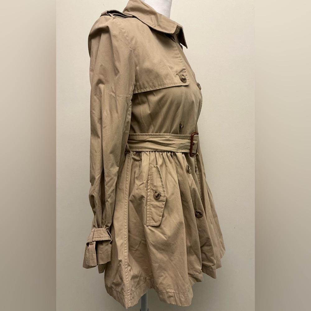 Ralph Lauren Beige Belted Trench Coat - Picture 3 of 9